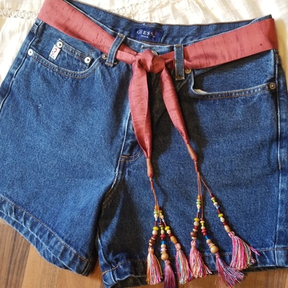 Accessories - Boho Silk Tie Belt with Beaded Tassels❤